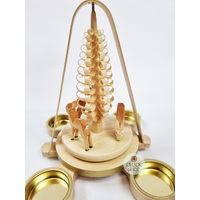 28cm Deer Christmas Pyramid By Richard Glässer image