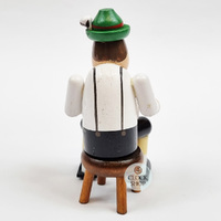 13cm Accordion Player German Incense Burner image