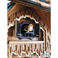 Wood Chopper & Water Wheel Battery Chalet Cuckoo Clock 35cm By ENGSTLER image