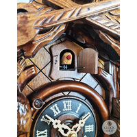 After The Hunt 8 Day Mechanical Carved Cuckoo Clock 42cm By ENGSTLER image
