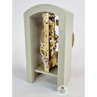 18cm Grey Mechanical Skeleton Table Clock By HERMLE image