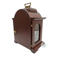 30cm Walnut Mechanical Table Clock With Westminster Chime & Moon Dial By HERMLE image