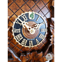 5 Leaf & Bird 8 Day Mechanical Carved Cuckoo Clock 47cm By HÖNES image