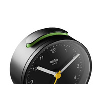 7.5cm Black Analogue Alarm Clock By BRAUN image