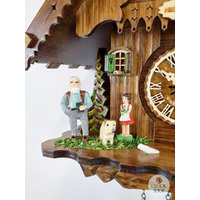 Heidi House Battery Chalet Cuckoo Clock With Dog & Goat 22cm By ENGSTLER image