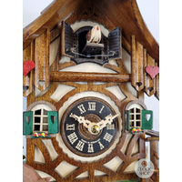 Deer & Water Trough Battery Chalet Cuckoo Clock 23cm By ENGSTLER image