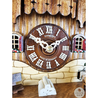 Accordion Player 1 Day Mechanical Chalet Cuckoo Clock 32cm By SCHNEIDER image