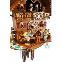 Seesaw 1 Day Mechanical Chalet Cuckoo Clock With Dancers 31cm By SCHNEIDER image