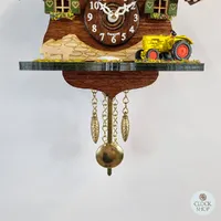 Forest Cabin Battery Chalet Kuckulino With Tractor 16cm By TRENKLE image