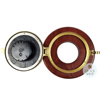 20cm Mahogany Barometer By FISCHER image