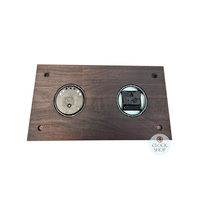 38cm Black Weather Station With Quartz Clock & Barometer By FISCHER image