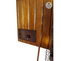 5 Leaf & Bird Battery Carved Cuckoo Clock 22cm By ENGSTLER image