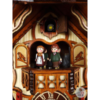 Wood Chopper & Water Wheel 1 Day Mechanical Chalet Cuckoo Clock 33cm By SCHNEIDER image