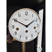 57cm Black 8 Day Mechanical Chiming Wall Clock By HERMLE image