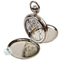 49mm Stainless Steel Unisex Mechanical Skeleton Pocket Watch By CLASSIQUE (Arabic) image