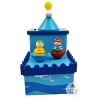 Pirate Music Box & Money Box With Spinning Pirates (Merrily We Roll Along) image