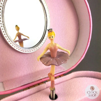 Pink Heart Ballerina Musical Jewellery Box (Tchaikovsky-Swan Lake) image