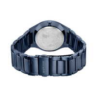 40mm Titanium Collection Mens Watch With Blue Dial & Titanium Strap By BERING image