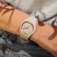 40mm Glam Brushed Collection Light Grey & Rose Gold Womens Watch By ICE-WATCH image