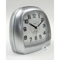 13cm Sensa-Light Silver Smartlite Silent Analogue Alarm Clock By ACCTIM image