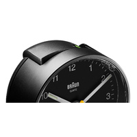 7cm Black Analogue Alarm Clock By BRAUN image