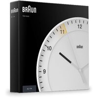 30cm White Silent Modern Wall Clock By BRAUN image