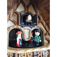 Wood Chopper & Waterwheel Battery Chalet Cuckoo Clock With Dancers 37cm By ENGSTLER image