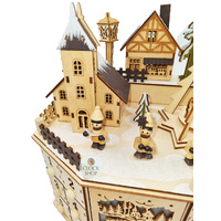 27cm Octagonal LED Advent Calendar with Pyramid  image