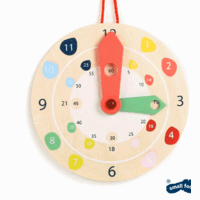 Wooden Time Teaching Clock 18cm image