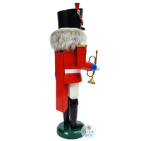 39cm Red & Blue Trumpeter Nutcracker By Seiffener image