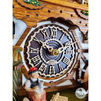 Farming Family Battery Chalet Cuckoo Clock 26cm By TRENKLE image