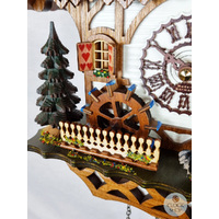 Farmer & Water Wheel Battery Chalet Cuckoo Clock 30cm By TRENKLE image