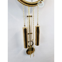 68cm Polished Brass Battery Chiming Wall Clock By HERMLE image