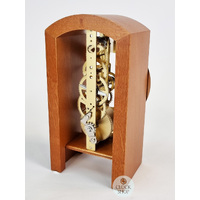 18cm Cherry Mechanical Skeleton Table Clock By HERMLE image