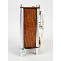 19cm Walnut Mechanical Skeleton Table Clock By HERMLE image