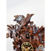 5 Leaf & Bird 1 Day Mechanical Carved Cuckoo Clock 20cm By HÖNES image