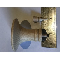 Horn And Mouth Piece For Cuckoo Clock Unstained Wood 55mm image