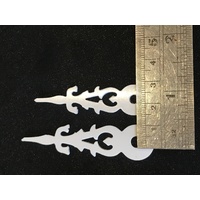 White Plastic Cuckoo Clock Hands (57mm & 47mm) image