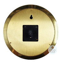 20cm Polished Brass Barometer By FISCHER image