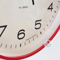 20cm Runwell Red Shiraz Wall Clock By ACCTIM image