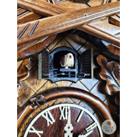 After The Hunt Battery Carved Cuckoo Clock 50cm By ENGSTLER image