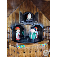 Wood Chopper & Water Wheel Battery Chalet Cuckoo Clock With Dancers 33cm By ENGSTLER image