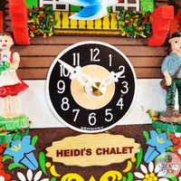 Swiss Heidi House Battery Chalet Kuckulino With Swinging Doll 14cm By ENGSTLER image