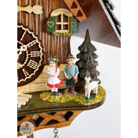 Heidi House Battery Chalet Cuckoo Clock With Curved Roof 25cm By TRENKLE image