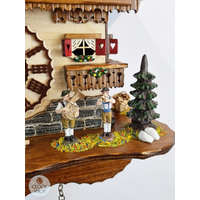 Band Players & Dancers Battery Chalet Cuckoo Clock 27cm By TRENKLE image