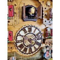 Accordion Player & Couple Battery Chalet Cuckoo Clock 25cm By TRENKLE image