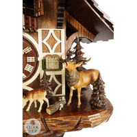 Grazing Deer 8 Day Mechanical Chalet Cuckoo Clock 47cm By SCHWER image