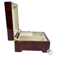 Wooden Musical Jewellery Box With Arabesque Inlay- Small (Beethoven- Fur Elise) image