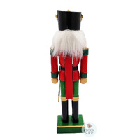 23cm Red & Green Soldier Nutcracker image