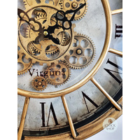 46.5cm Alford Copper Wall Clock With Moving Gears By COUNTRYFIELD image